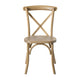 Medium Natural White Grain |#| Medium Natural With White Grain X-Back Chair