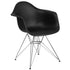 Alonza Series Plastic Chair with Arms and Chrome Base