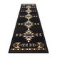 Brown,3' x 16' |#| Southwestern Style Area Rug in Shades of Brown, Beige, and Black - 3' x 16'