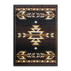 Brown,5' x 7' |#| Southwestern Style Area Rug in Shades of Brown, Beige, and Black - 5' x 7'