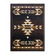 Brown,8' x 10' |#| Southwestern Style Area Rug in Shades of Brown, Beige, and Black - 8' x 10'