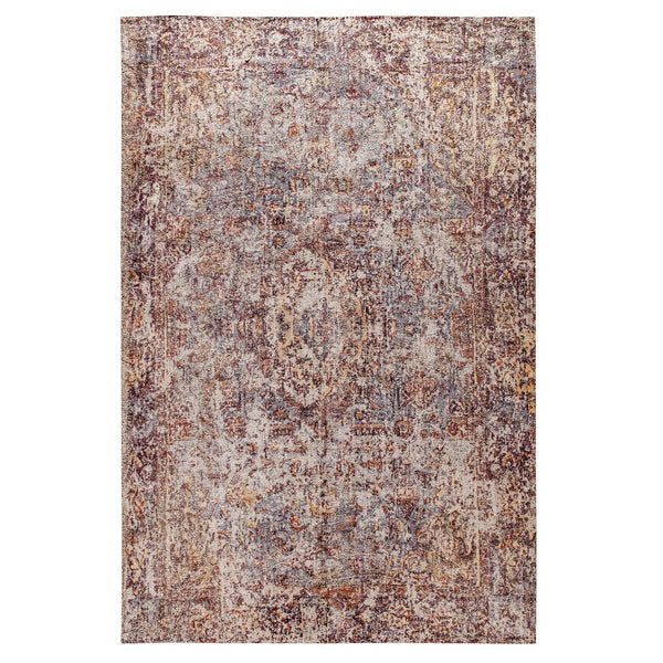 Red,5' x 7' |#| 5' x 7' Multicolor Distressed Artisan Old English Style Traditional Rug