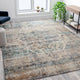 Blue,8' x 10' |#| 8' x 10' Multicolor Distressed Artisan Old English Style Traditional Rug