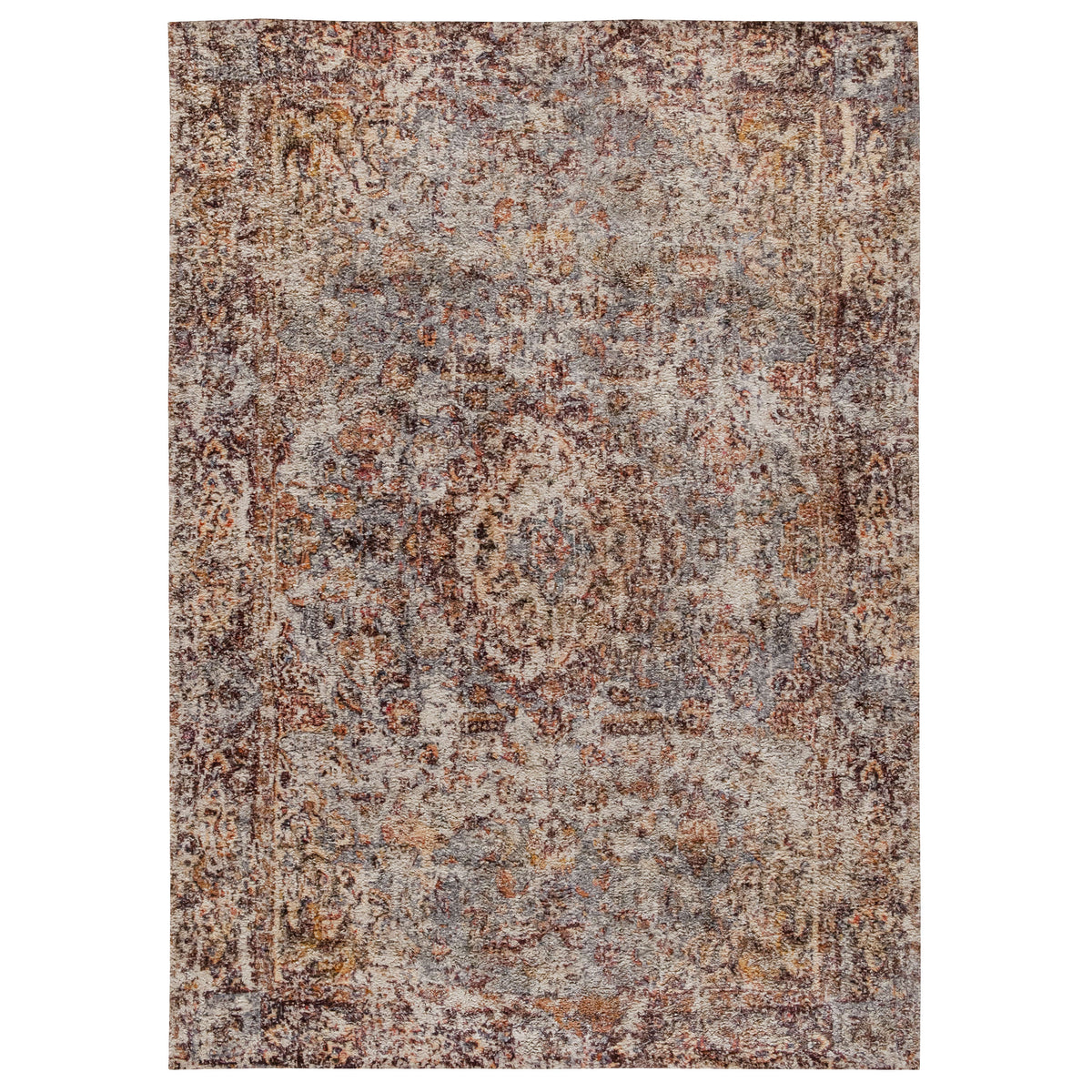 Red,8' x 10' |#| 8' x 10' Multicolor Distressed Artisan Old English Style Traditional Rug