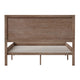 Light Brown,Full |#| Solid Wood Platform Bed with Headboard and Wooden Slats in Light Brown - Full