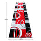 Red,3' x 10' |#| Modern Geometric Design Abstract Area Rug - Red, Black, & Gray - 3 x 10