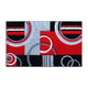 Red,2' x 3' |#| Modern Geometric Design Abstract Area Rug - Red, Black, & Gray - 2 x 3