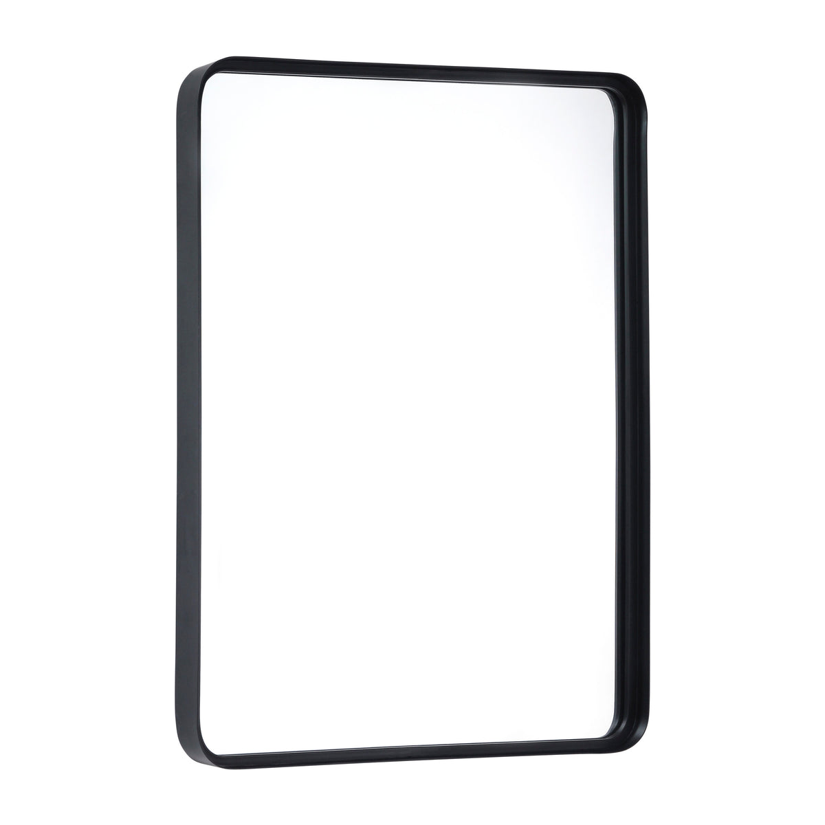 Black,30"W x 40"L |#| Large Rectangular Accent Mirror with 2 Inch Deep Frame in Black - 30" x 40"