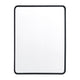 Black,30"W x 40"L |#| Large Rectangular Accent Mirror with 2 Inch Deep Frame in Black - 30" x 40"