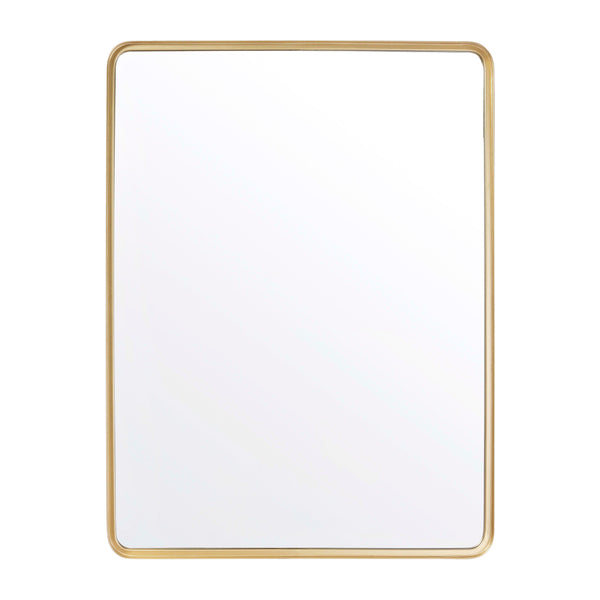 Gold,30"W x 40"L |#| Large Rectangular Accent Mirror with 2 Inch Deep Frame in Gold - 30" x 40"
