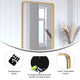 Gold,24"W x 36"L |#| Large Rectangular Accent Mirror with 2 Inch Deep Frame in Gold - 24" x 36"