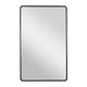 Black,30"W x 48"L |#| Large Rectangular Accent Mirror with 2 Inch Deep Iron Frame in Black - 48" x 30"