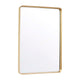 Gold,30"W x 40"L |#| Large Rectangular Accent Mirror with 2 Inch Deep Frame in Gold - 30" x 40"