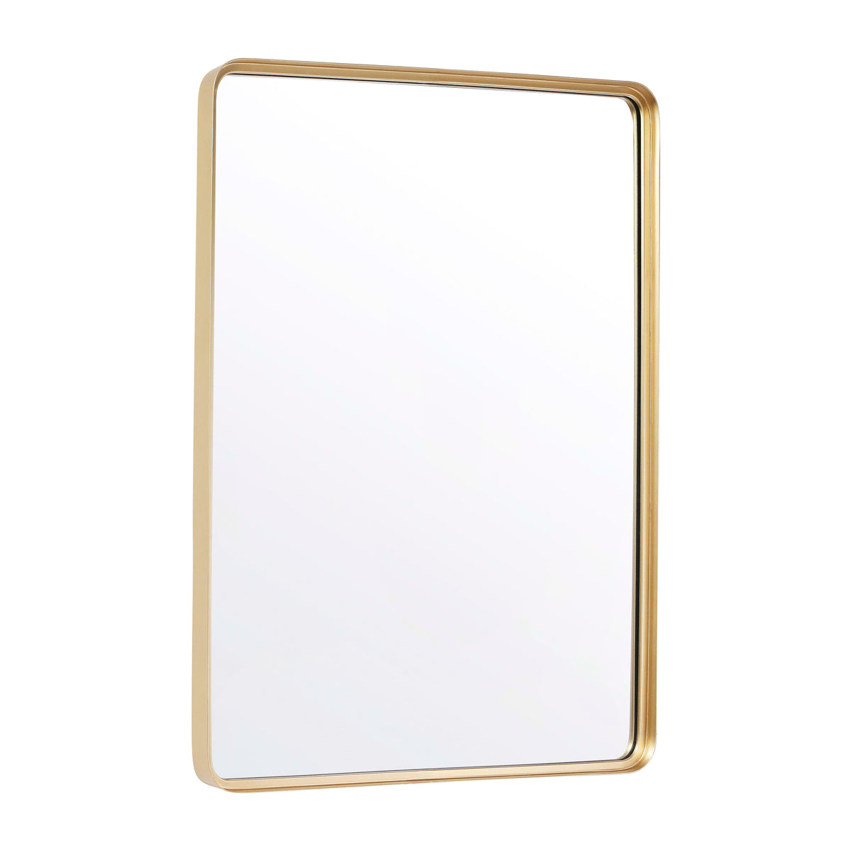 Gold,30"W x 40"L |#| Large Rectangular Accent Mirror with 2 Inch Deep Frame in Gold - 30" x 40"