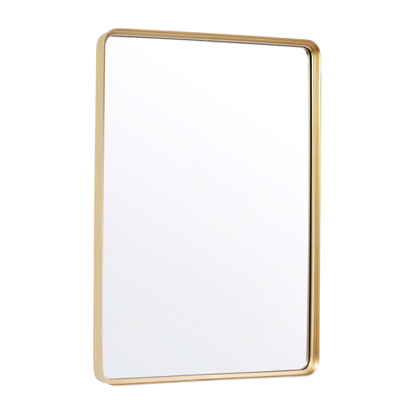 Gold,30"W x 40"L |#| Large Rectangular Accent Mirror with 2 Inch Deep Frame in Gold - 30" x 40"