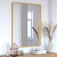 Gold,30"W x 40"L |#| Large Rectangular Accent Mirror with 2 Inch Deep Frame in Gold - 30" x 40"