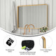 Gold,30"W x 40"L |#| Large Rectangular Accent Mirror with 2 Inch Deep Frame in Gold - 30" x 40"