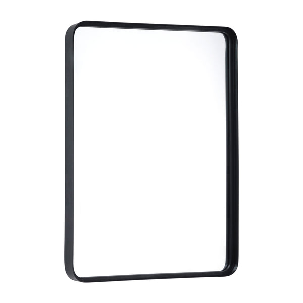 Black,30"W x 40"L |#| Large Rectangular Accent Mirror with 2 Inch Deep Frame in Black - 30" x 40"
