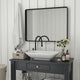 Black,30"W x 40"L |#| Large Rectangular Accent Mirror with 2 Inch Deep Frame in Black - 30" x 40"