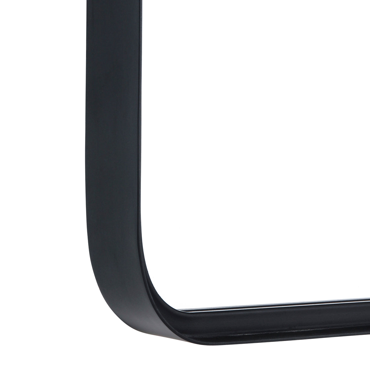 Black,30"W x 40"L |#| Large Rectangular Accent Mirror with 2 Inch Deep Frame in Black - 30" x 40"