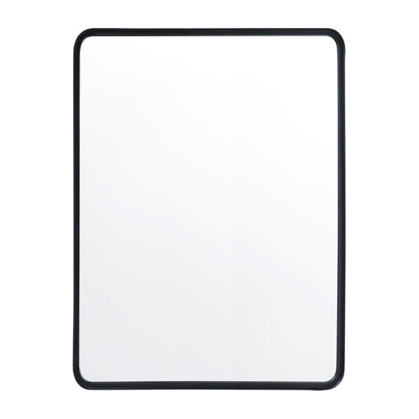 Black,30"W x 40"L |#| Large Rectangular Accent Mirror with 2 Inch Deep Frame in Black - 30" x 40"