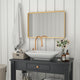 Gold,24"W x 36"L |#| Large Rectangular Accent Mirror with 2 Inch Deep Frame in Gold - 24" x 36"