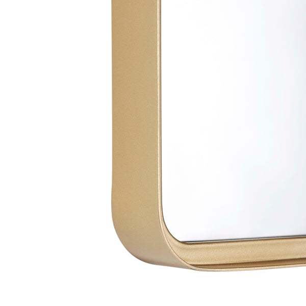 Gold,24"W x 36"L |#| Large Rectangular Accent Mirror with 2 Inch Deep Frame in Gold - 24" x 36"