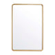 Gold,24"W x 36"L |#| Large Rectangular Accent Mirror with 2 Inch Deep Frame in Gold - 24" x 36"