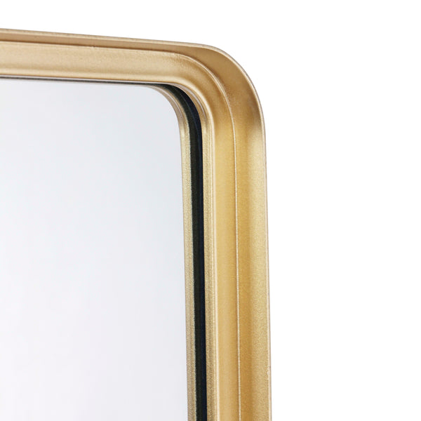 Gold,24"W x 36"L |#| Large Rectangular Accent Mirror with 2 Inch Deep Frame in Gold - 24" x 36"