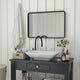 Black,24"W x 36"L |#| Large Rectangular Accent Mirror with 2 Inch Deep Frame in Black - 24" x 36"