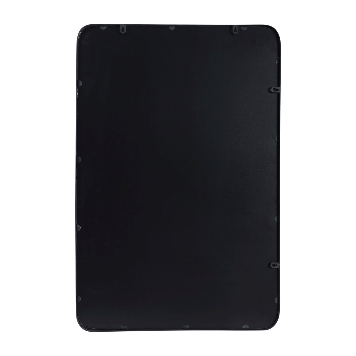 Black,24"W x 36"L |#| Large Rectangular Accent Mirror with 2 Inch Deep Frame in Black - 24" x 36"