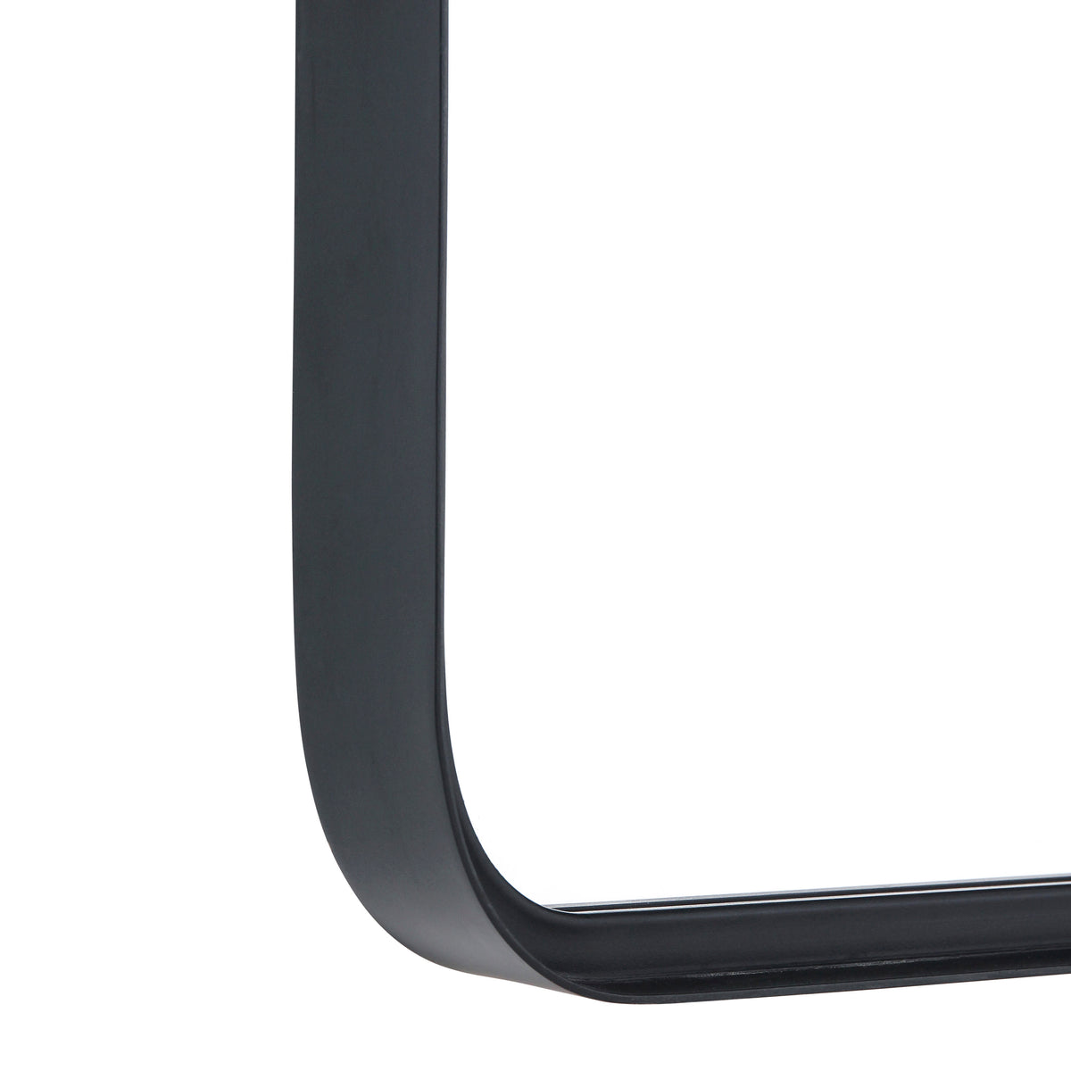 Black,24"W x 36"L |#| Large Rectangular Accent Mirror with 2 Inch Deep Frame in Black - 24" x 36"