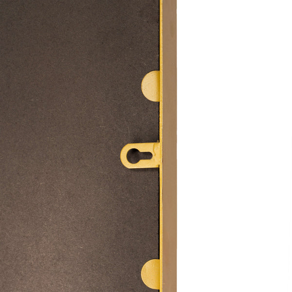 Gold,30"W x 48"L |#| Large Rectangular Accent Mirror with 2 Inch Deep Iron Frame in Gold - 48" x 30"