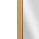 Gold,30"W x 48"L |#| Large Rectangular Accent Mirror with 2 Inch Deep Iron Frame in Gold - 48" x 30"