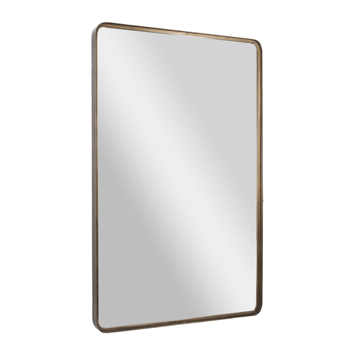 Bronze,30"W x 48"L |#| Large Rectangular Accent Mirror with 2 Inch Deep Iron Frame in Brnze - 48" x 30"