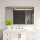 Bronze,30"W x 48"L |#| Large Rectangular Accent Mirror with 2 Inch Deep Iron Frame in Brnze - 48" x 30"