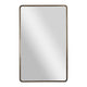 Bronze,30"W x 48"L |#| Large Rectangular Accent Mirror with 2 Inch Deep Iron Frame in Brnze - 48" x 30"