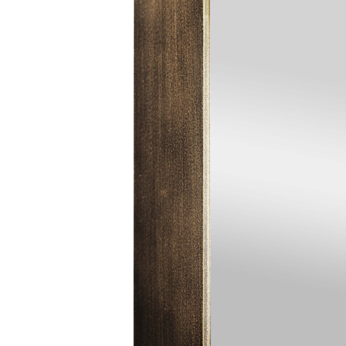 Bronze,30"W x 48"L |#| Large Rectangular Accent Mirror with 2 Inch Deep Iron Frame in Brnze - 48" x 30"