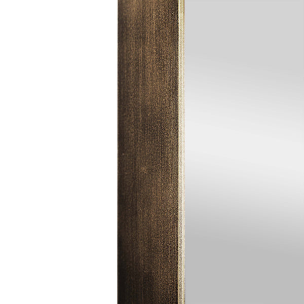Bronze,30"W x 48"L |#| Large Rectangular Accent Mirror with 2 Inch Deep Iron Frame in Brnze - 48" x 30"