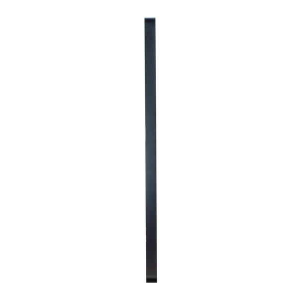 Black,30"W x 48"L |#| Large Rectangular Accent Mirror with 2 Inch Deep Iron Frame in Black - 48" x 30"