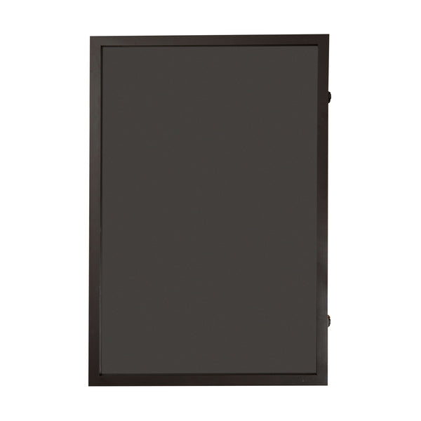 Black |#| Wooden Jersey Display Case with Foam Board and Keyed Lock in Black-24x36