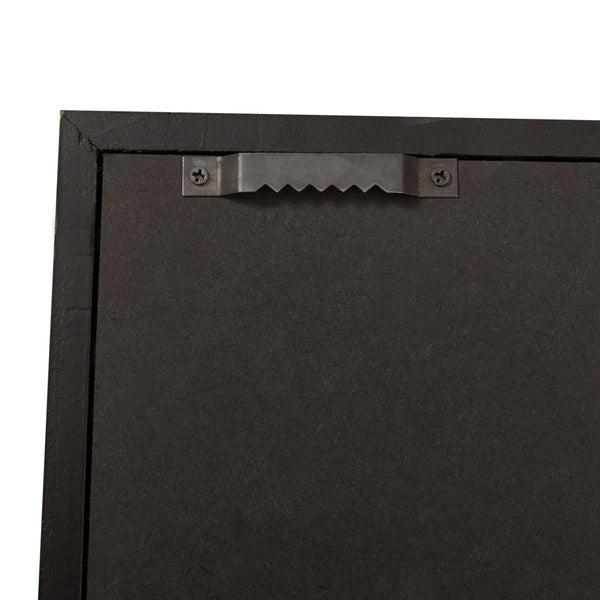 Black |#| Wooden Jersey Display Case with Foam Board and Keyed Lock in Black-24x36