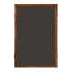 Rustic Brown |#| Wooden Jersey Display Case with Foam Board and Keyed Lock in Rustic Brown-24x36