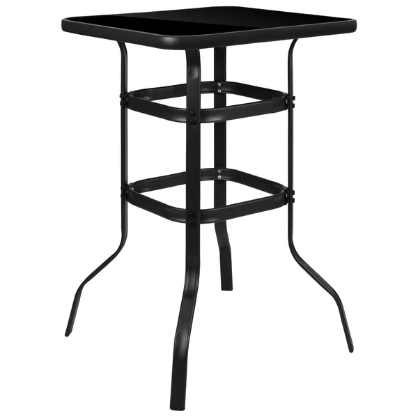 Metal/Glass Bar Patio Table TLH-073H-B- – BizChair