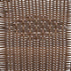 Clear/Dark Brown |#| 28inch RD Glass Metal Table w/ Dk Brown Rattan Edging & 2 Dk Brown Rattan Chairs