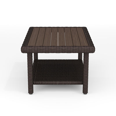 Bedford 4-Piece Indoor-Outdoor Conversation Set with Patio Sofa, 2 Chairs, and Coffee Table in Rattan Wicker with All-Weather Cushions - View 2