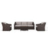 Bedford 4-Piece Indoor-Outdoor Conversation Set with Patio Sofa, 2 Chairs, and Coffee Table in Rattan Wicker with All-Weather Cushions