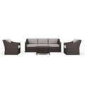  Tan Cushions/Brown Frame