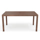 Brown |#| 60" All-Weather Patio Dining Table with Umbrella Hole - Brown