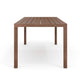 Brown |#| 70" All-Weather Patio Dining Table with Umbrella Hole - Brown